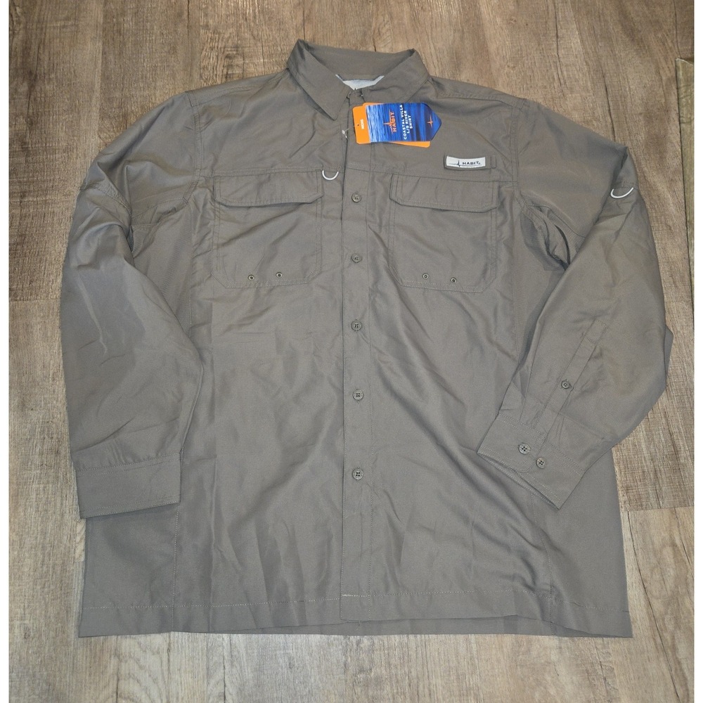 HABIT MENS Long  SLEEVE RIVER SHIRT